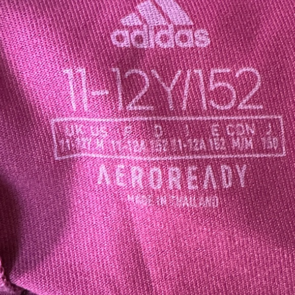 Adidas Girls Tennis Skirt & Tank Outfit Set Pink Size Medium New with Tags - Picture 4 of 5